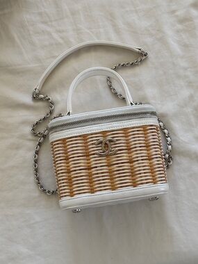 CHANEL Wicker Vanity Bag